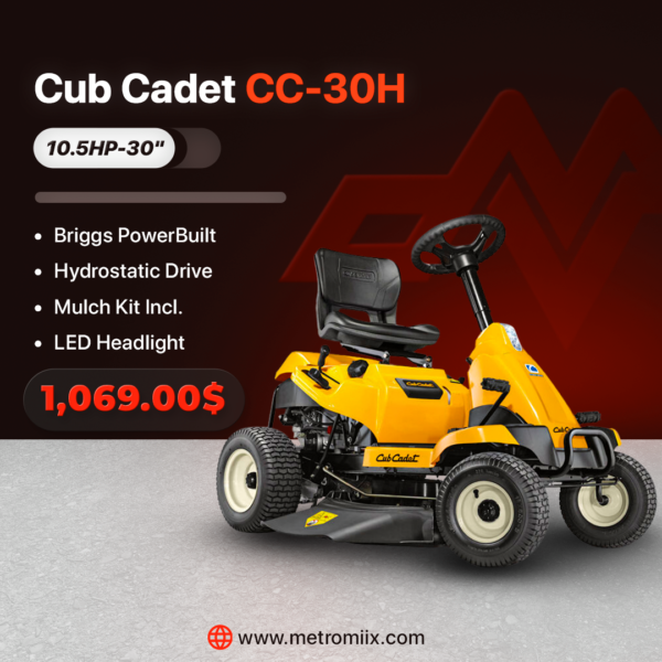 Cub Cadet CC30H Cub Cadet CC-30H 10.5HP Briggs | 30" Rear Engine Mower w/ Mulch Kit