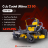 Cub Cadet Ultima Z2 50 23HP Kawasaki | 50" AeroForce Deck - 2026