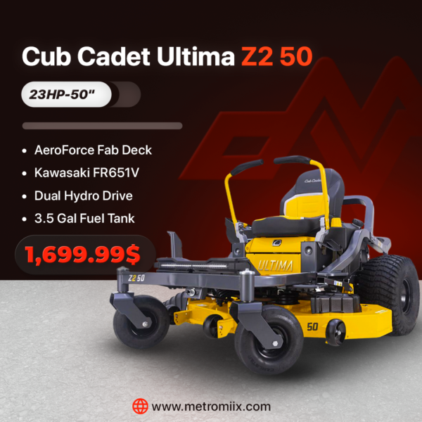 Cub Cadet Ultima Z2 50 23HP Kawasaki | 50" AeroForce Deck - 2026