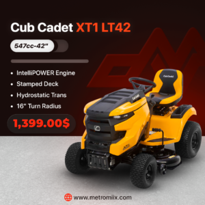 Cub Cadet XT1 LT42 IntelliPOWER | 42" Stamped Deck - 547cc