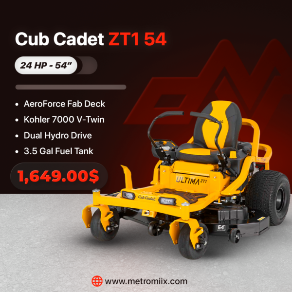 Cub Cadet ZT1 54 Cub Cadet ZT1 54 24HP Kohler | 54" AeroForce Deck