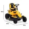 Cub-Cadet_CC30_Dimensions Cub Cadet CC-30H 10.5HP Briggs | 30" Rear Engine Mower w/ Mulch Kit