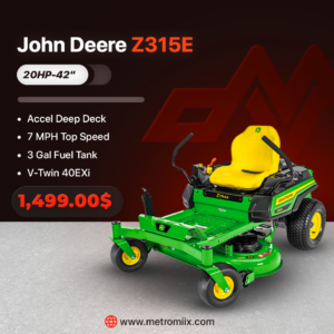John Deere Z315E 20HP | 42" Accel Deep Deck ZTrak Mower