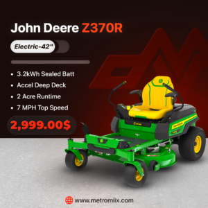 John Deere Z370R Electric 42" Accel Deep Deck | 3.2kWh Battery - 2025