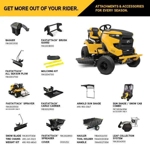 Cub Cadet XT1 LT46 22HP Kohler | 46" Stamped Deck